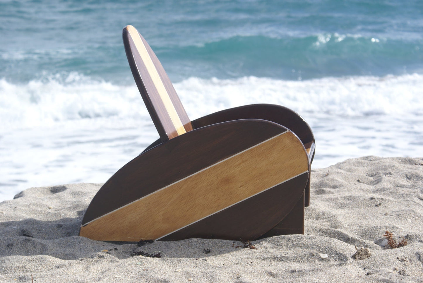 Vintage look Surfboard kids Chair with 2 tone finish