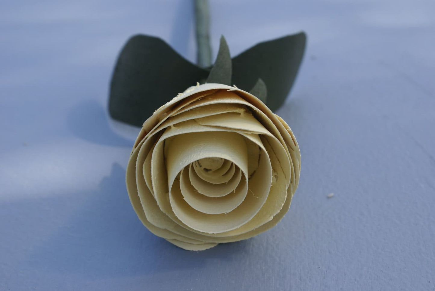 Handmade wooden Yellow Rose