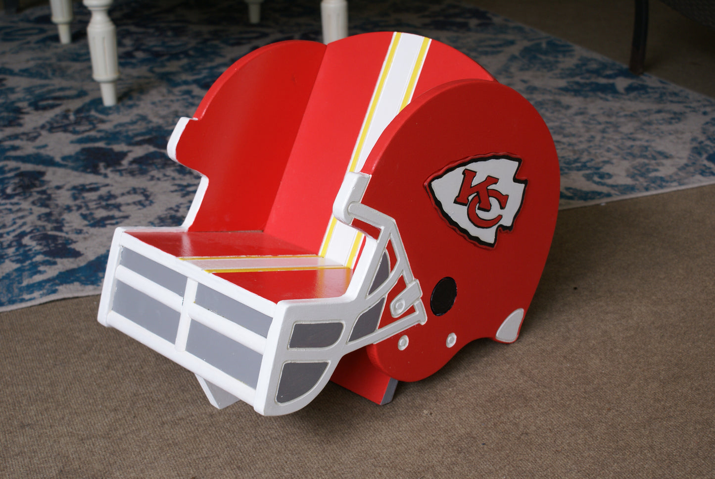 KC Chiefs Kids Helmet Chair
