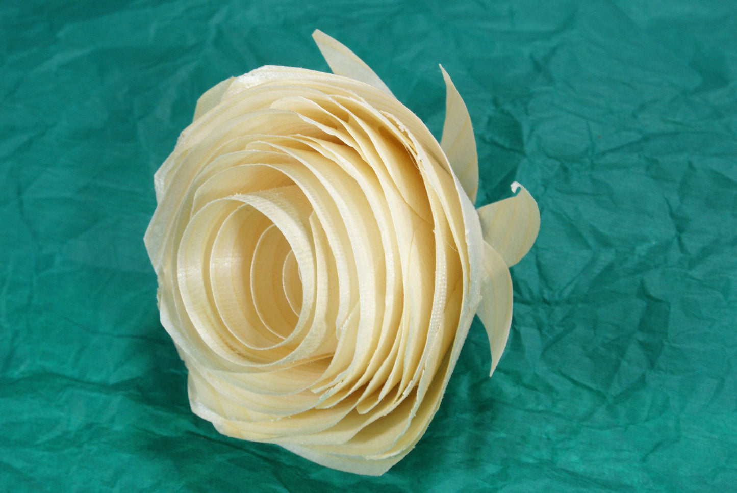 Handmade wood rose refrigerator magnet